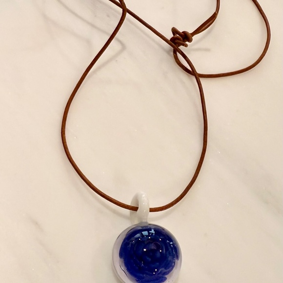 Purple Rose Pendant Floating on White Background - Picture 5 of 5